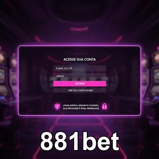 Ilustração de Acesse com facilidade o 881bet e desfrute de jogos rápidos